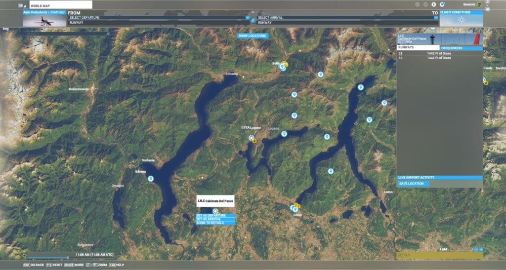 Early Prototype of the Map interface 