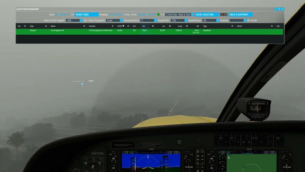 KLAX ILS Training with Location Manager